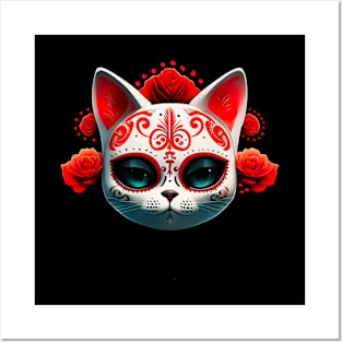 Day Of The Dead Cat Posters and Art